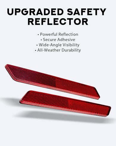 Benlari Saddle Bag Reflector Inserts Latch Cover Compatible for Harley Touring Street Glide Electra Glide Road Glide Road King 2014-2024, Red in Kuwait