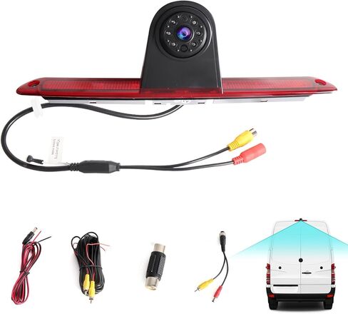 ASURE 3rd Third Brake Light Backup Camera for Mercedes Sprinter NCV3 2006-2018 - 1080P HD Rear View Camera, 170° Wide Angle Night Vision IP67 for VW Crafter Dodge Freightliner Sprinter in Kuwait