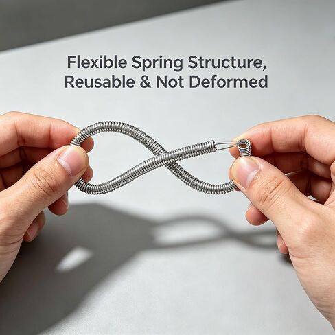 6 Pack Multipurpose Rope Threader with Spring-Loaded Eye, Bendable Drawstring Tool for Elastic Waistband Lacing Tape, Sewing Bodkin for Hoodies Pants, Metal in Kuwait