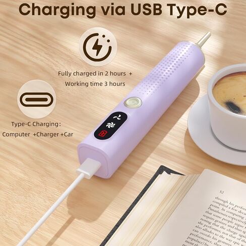 Electric Diamond Painting Pen, Vacuum Diamond Art Pens Cordless & Quiet, Adjustable Suction Mode, Diamond Painting Tool Supplies for Adults, Purple in Saudi Arabia