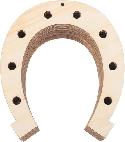 IMIKEYA 24Pcs Unfinished Wood Horseshoe Cutouts Crafts Blank Wooden Horse Shoe Ornament for Decoration Wedding Party Birthday DIY Supplies in Kuwait