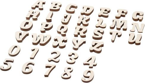 196 Pcs Wooden Letters 3 in Crafts Unfinished Wooden Letters Small Wood Letters DIY Painting Art Home Decor Spelling Learning (3IN) in Kuwait