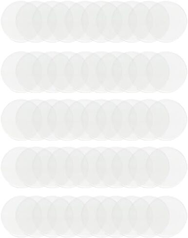 50 Pcs 1.97Inch Acrylic Circle Blanks,Clear Round Discs Ornament Blank for DIY Crafts, Coasters, Ornaments,Wedding School Projects in Kuwait