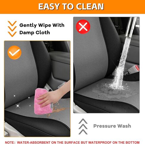 Seat Covers Compatible with 1995-2004 Toyota Tacoma Flat Bucket (Not for Sports Bucket), Heavy Duty Neoprene Seat Cushions in Kuwait