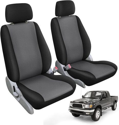 Seat Covers Compatible with 1995-2004 Toyota Tacoma Flat Bucket (Not for Sports Bucket), Heavy Duty Neoprene Seat Cushions in Kuwait