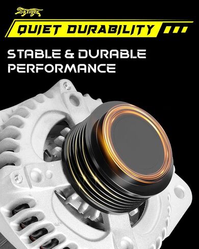 Oktiger 3.5L Alternator for Honda Accord Exl Touring 2013 2014 2015 2016 2017 Only for Automatic Tranmission, for Acura Rdx Base 2016-2018, V6 12V 135Amp CW 6-Groove Pulley OE 31100-5G0-A02, 11670N | Precision CNC castings + die-cast aluminum housing, Pur in Saudi Arabia