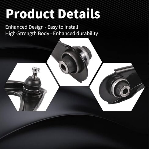 2PCS Front Upper Control Arm and Ball Joint Assembly Compatible with 1997-2001 HONDA CR-V All Models K80883 K80884 in Kuwait