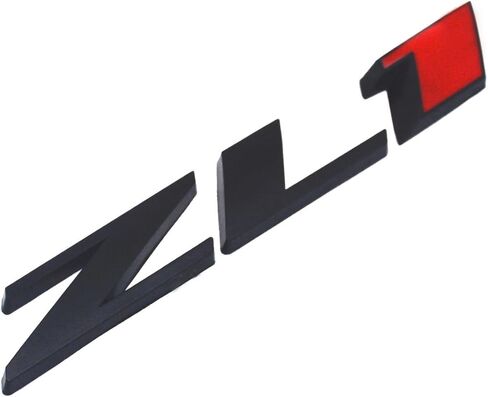 بديل Aimoll لشعار ZL1 Camaro شعار ثلاثي الأبعاد الجانب الخلفي (قطعتان أسود وأحمر) in Kuwait