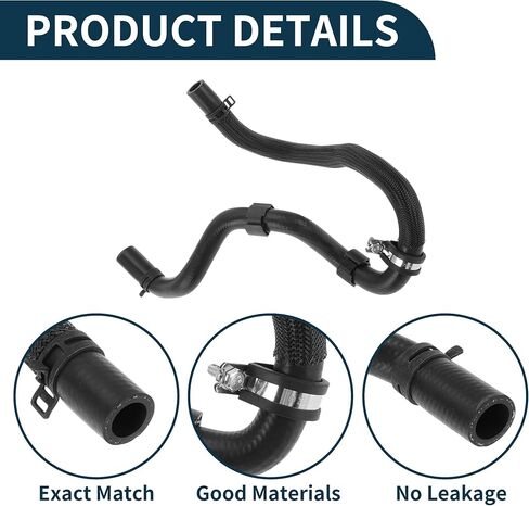 Radiator Hose Heater Hose Radiator Outlet Hose Pipe No.LR013810 for Land Rover for Range Rover Sport 5.0L 2010-2013 Rubber Coolant Pipe Black 1 Pc in Kuwait