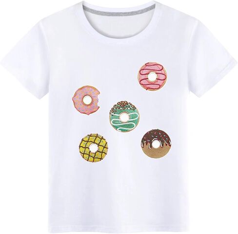 12 PCS Doughnut Iron on Patches Colorful Sweet Candy Doughnut Sew on Embroidered Applique Decorative Repair Patch for DIY Craft Accessories, Clothing Backpack Hat Shoes in Saudi Arabia