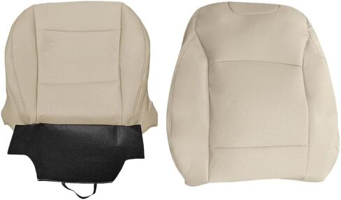 Driver Bottom Top Leather Perforated Seat Cover, Cover Replacement Tan Driver Side Seat Cover Compatible with 2015-2019 Subaru Outback Legacy in Saudi Arabia