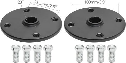 زوج من 23T Spline المحور الخلفي محور الشفاه 4x4 "نمط الترباس ل Go Kart ATV عربة الغولف دراجة صغيرة دراجة ثلاثية العجلات مقطورة عجلة محول تركيب in Kuwait