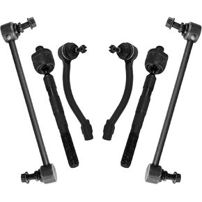 Front End Suspension Kit Compatible With 2012-2017 Hyundai Accent 1.6L Inner and Outer Tie Rod and Sway Bar in Kuwait