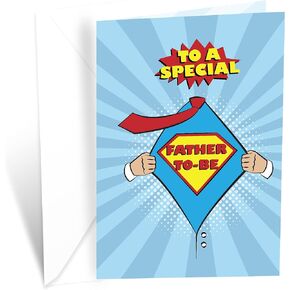 Prime Greetings Father's Day Card For Father To Be, Expecting Dad, Expectant Fathers, Dad To Be, Made in America, Eco-Friendly, Thick Card Stock with Premium Envelope, Packaged in Protective Mailer in Kuwait