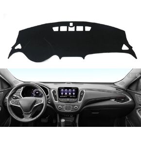Car Dashboard Cover Mat Carpet Compatible for 2016 2017 2018 2019 2020 2021 2022 2023 2024 2025 Chevrolet Malibu Without HUD Dash Mat Sunshade Windshield Glare Black in Saudi Arabia