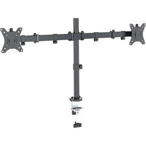 C024 Desktop Clamping Full Motion 360 Degree Dual Monitor Stand 10"-27" LCD LED Mounting Arm Each Head Bears 9.9kg in Saudi Arabia