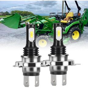 2x H4 Super Bright LED Headlight Bulbs for John Deere 2025R 2026R 2520 2720 3032E | 6000K Cool White 10000LM Tractor Lights | Plug-and-Play Upgrade Replaces OEM LVA14946 in Saudi Arabia