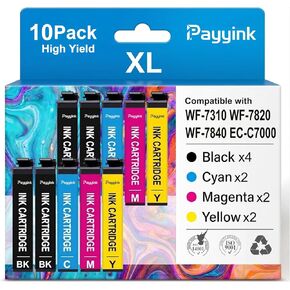Remanufactured for Epson 812XL Ink Cartridges Combo Pack Replacement for 812XL Ink Cartridges Work with Workforce Pro WF-7840 WF-7820 WF-7310 EC-C7000 Printer, 4Black 2Cyan 2Magenta 2Yellow in Saudi Arabia