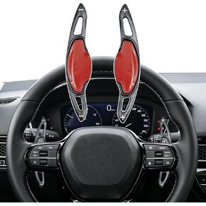 2PCS Steering Wheel Paddle Shifter Extension for Honda 11th Gen Civic 2022–2025 Accord CR-V 2023–2025 Accessories, Steering Wheel Paddle Shifter Covers (Aluminium Alloy-Black) in Saudi Arabia