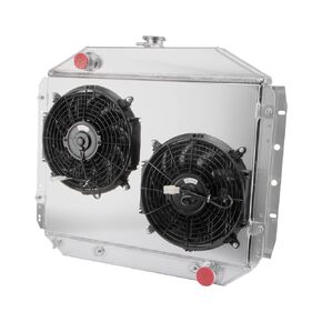 3 Row Aluminum Radiator Shroud Fan Replacement for 1966-79 Ford F100 F150 F250 F350 Truck L6 Chevy V8 in Saudi Arabia