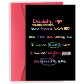 OJsensai Comfort Fathers Day Card, Father's Day Card from Daughter Son Kids girl boy, Papa Fathers Day Card, Gift for Dad Who Wants Nothing in Saudi Arabia