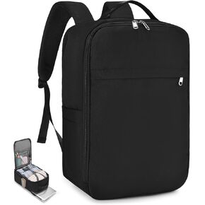 17x10x9 Personal Item Backpack for 40x20x25 Travel Bag 20L Carry on Backpack Flight Approved Airplanes Waterproof Underseat Hand Luggage Cabin Bag for Weekender Fits 14 Inch Laptop Black in Saudi Arabia