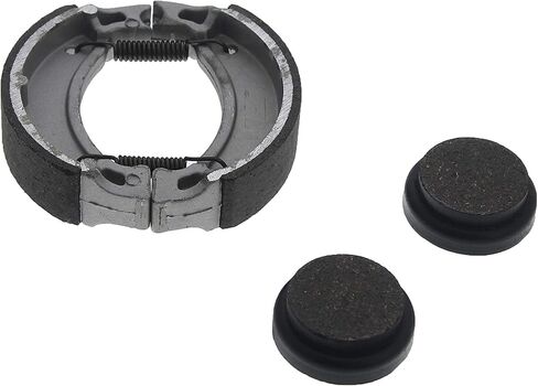 Front Brake Shoes & Rear Brake Pads fits 1983-1986 fits Yamaha Tri Moto 225 YTM225 in Kuwait