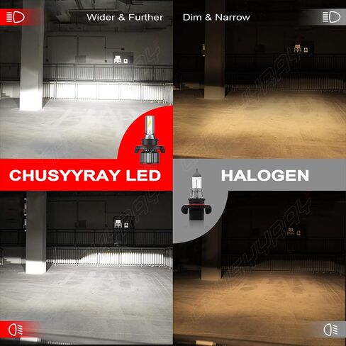 CHUSYYRAY Light Bulbs Compatible with Mitsubishi Raider 2006 2007 2008 2009, Driving Light Fog Light Combo Kit for Off Road, Halogen Replacement 6500K, IP67 Waterproof, Pack of 4 in Kuwait