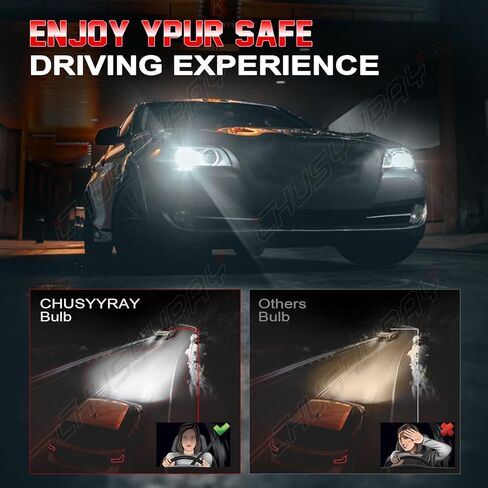 CHUSYYRAY Light Bulbs Compatible with Mitsubishi Raider 2006 2007 2008 2009, Driving Light Fog Light Combo Kit for Off Road, Halogen Replacement 6500K, IP67 Waterproof, Pack of 4 in Kuwait