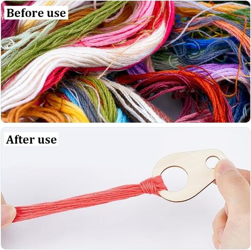 12 Skeins Candy Color Embroidery Floss Variegated Colorful Friendship Bracelet String Polyester Cross Stitch Yarn Thread Bulk with Organizer and Rings for Hand Sewing Craft Bracelets Making in Kuwait