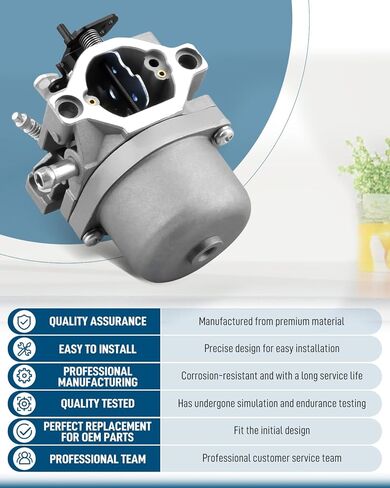 794457 Carburetor Replacement Fit for Briggs & Stratton GO2549 0305-4A 10.5 HP, Fit for Nikki 794457 – Carb Kit with Rubber Hose Gasket Plastic Adapter in Kuwait