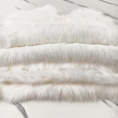 Bulk Craft Rabbit Skin Fur Pelt (5-Pack) - Premium Rabbit Pelts Fur Hide for Decor, Cat/Dog Toys, Sewing & Crafts Dye Black in Saudi Arabia