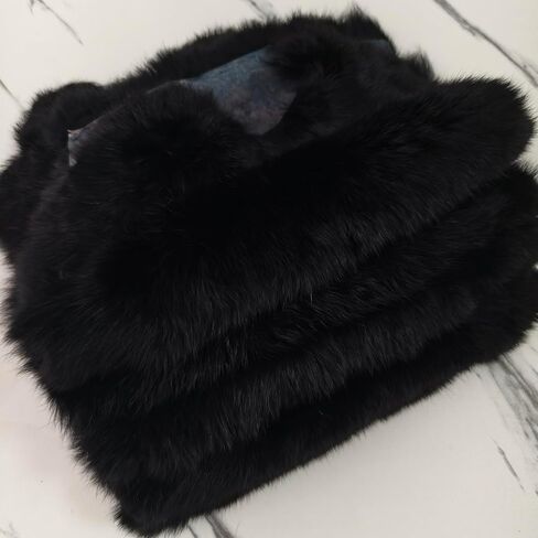 Bulk Craft Rabbit Skin Fur Pelt (5-Pack) - Premium Rabbit Pelts Fur Hide for Decor, Cat/Dog Toys, Sewing & Crafts Dye Black in Saudi Arabia