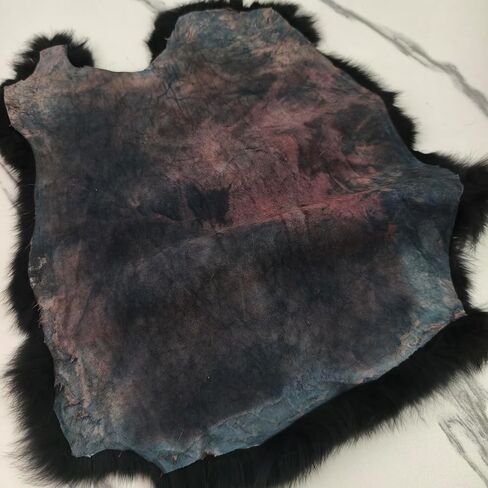 Bulk Craft Rabbit Skin Fur Pelt (5-Pack) - Premium Rabbit Pelts Fur Hide for Decor, Cat/Dog Toys, Sewing & Crafts Dye Black in Saudi Arabia