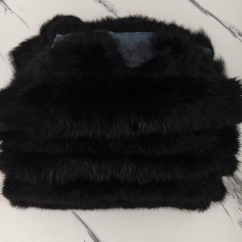 Bulk Craft Rabbit Skin Fur Pelt (5-Pack) - Premium Rabbit Pelts Fur Hide for Decor, Cat/Dog Toys, Sewing & Crafts Dye Black in Saudi Arabia
