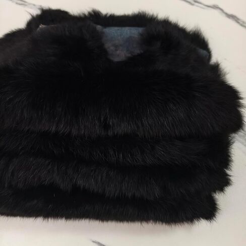 Bulk Craft Rabbit Skin Fur Pelt (5-Pack) - Premium Rabbit Pelts Fur Hide for Decor, Cat/Dog Toys, Sewing & Crafts Dye Black in Saudi Arabia