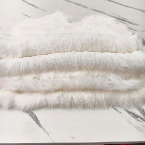 Bulk Craft Rabbit Skin Fur Pelt (5-Pack) - Premium Rabbit Pelts Fur Hide for Decor, Cat/Dog Toys, Sewing & Crafts Dye Black in Saudi Arabia