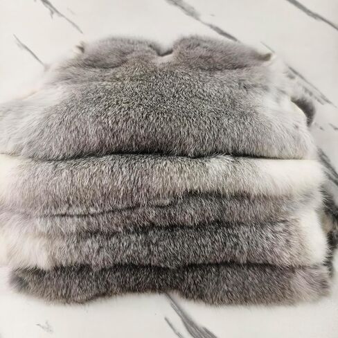 Bulk Craft Rabbit Skin Fur Pelt (5-Pack) - Premium Rabbit Pelts Fur Hide for Decor, Cat/Dog Toys, Sewing & Crafts Dye Black in Saudi Arabia