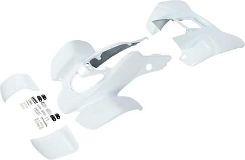 HECASA Front & Rear Fenders Compatible with 1999-2004 Honda TRX 400EX Mud Guard Kit ABS Plastic -White in Kuwait