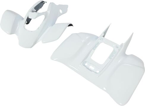 HECASA Front & Rear Fenders Compatible with 1999-2004 Honda TRX 400EX Mud Guard Kit ABS Plastic -White in Kuwait