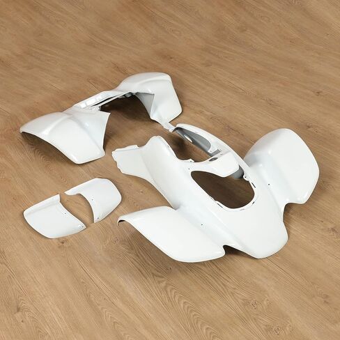 HECASA Front & Rear Fenders Compatible with 1999-2004 Honda TRX 400EX Mud Guard Kit ABS Plastic -White in Kuwait