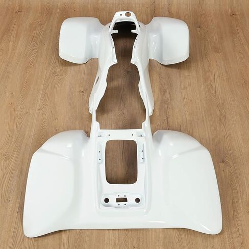 HECASA Front & Rear Fenders Compatible with 1999-2004 Honda TRX 400EX Mud Guard Kit ABS Plastic -White in Kuwait