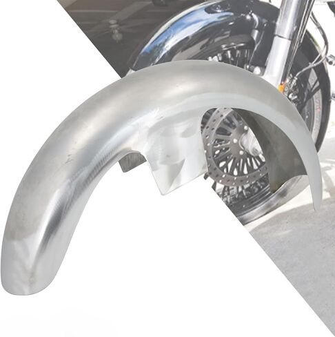 Motorcycle Front Fender Mudguards Fit for Harley Bagger Touring Road King Electra Glide Street Glide FLHR FLHX (Unpainted, for 19inch 120 / R19 Wheel) in Kuwait