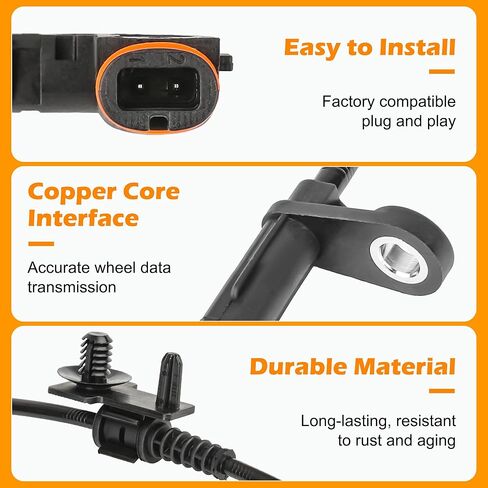 4 Pcs ABS Wheel Speed Sensor Compatible with Chrysler 300-2005-2010 Dodge Magnum - 2005-2008 Dodge Challenger - 2008-2010, Replacement for 4779244AC, 4779247AA, Front and Rear in Saudi Arabia