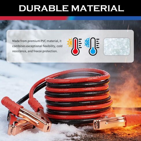 67" 150A Car Jumper Cables Heavy Duty,Automotive Battery Jumper Cables with Alligator Clips for Jump Starting Dead or Weak Batteries,Portable Jumpers Cable Kit for Most Vehicles in Kuwait