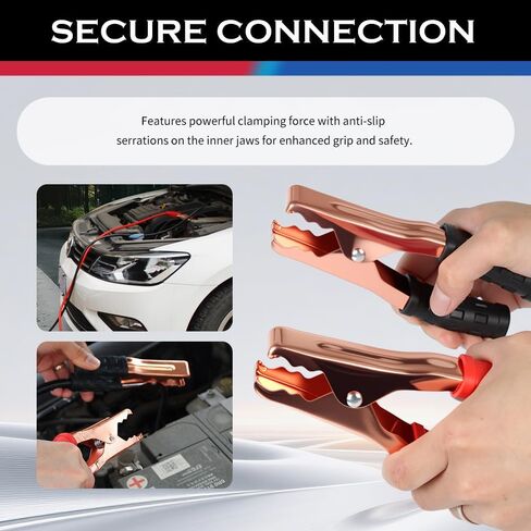 67" 150A Car Jumper Cables Heavy Duty,Automotive Battery Jumper Cables with Alligator Clips for Jump Starting Dead or Weak Batteries,Portable Jumpers Cable Kit for Most Vehicles in Kuwait