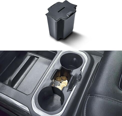EDBETOS Center Console Coin Organizer Tray for 2019-2022 Chevy Silverado 1500 & GMC Sierra 1500/2020-2023 Silverado/Sierra 2500HD 3500HD Accessories Coin Holder Insert,Full Console Bucket Seats Only in Kuwait