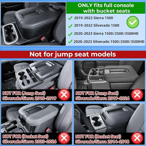EDBETOS Center Console Coin Organizer Tray for 2019-2022 Chevy Silverado 1500 & GMC Sierra 1500/2020-2023 Silverado/Sierra 2500HD 3500HD Accessories Coin Holder Insert,Full Console Bucket Seats Only in Kuwait