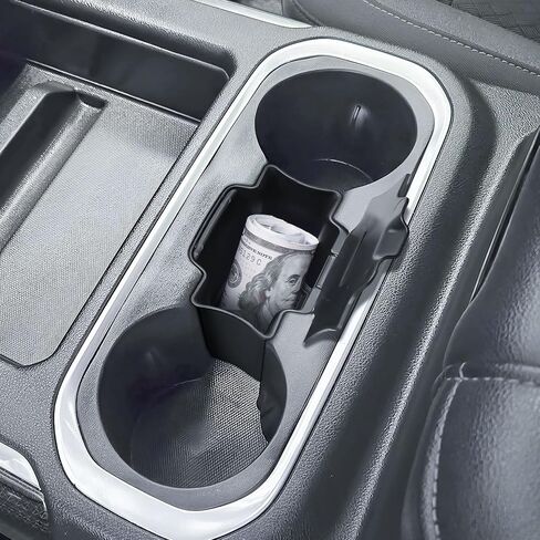 EDBETOS Center Console Coin Organizer Tray for 2019-2022 Chevy Silverado 1500 & GMC Sierra 1500/2020-2023 Silverado/Sierra 2500HD 3500HD Accessories Coin Holder Insert,Full Console Bucket Seats Only in Kuwait