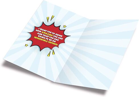 Prime Greetings Father's Day Card For Father To Be, Expecting Dad, Expectant Fathers, Dad To Be, Made in America, Eco-Friendly, Thick Card Stock with Premium Envelope, Packaged in Protective Mailer in Saudi Arabia